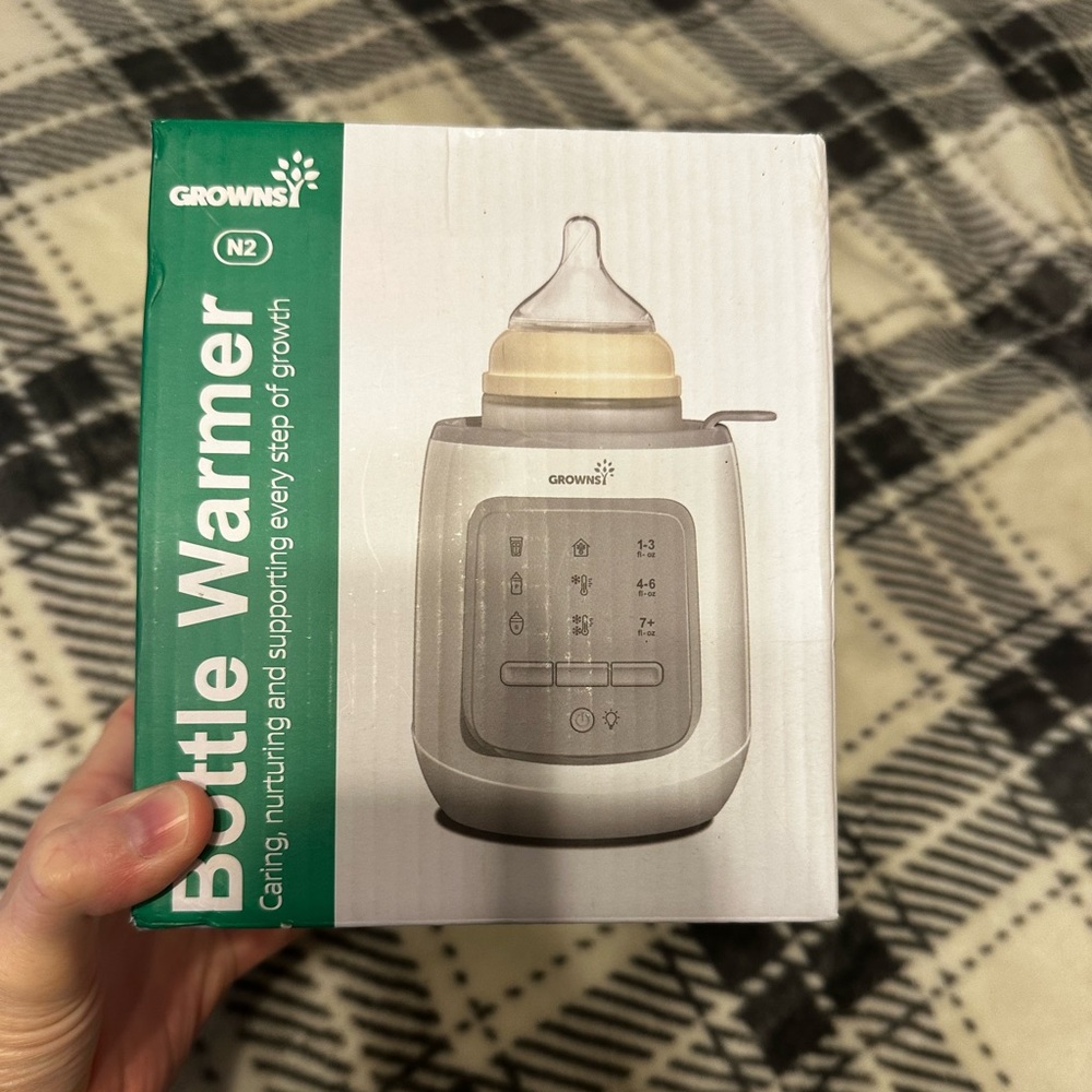 GROWNSY Bottle Warmer in Gray and White (NIB)